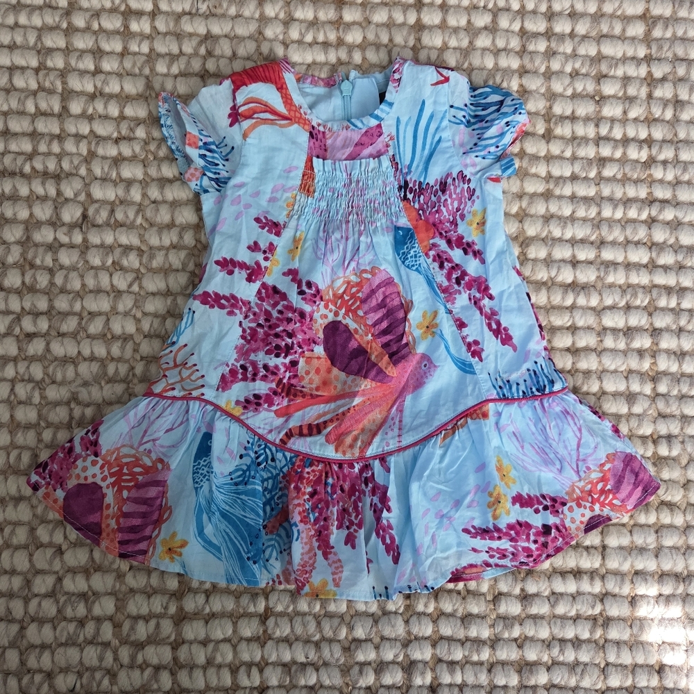 Catimini Underwater Coral Reef Dress 12mos